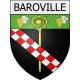 Pegatinas escudo de armas de Baroville adhesivo de la etiqueta engomada