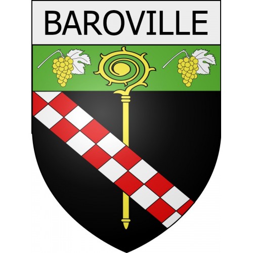 baroville 10  ville Stickers blason autocollant adhésif