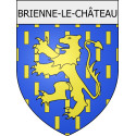 brienne-le-château 10  ville Stickers blason autocollant adhésif