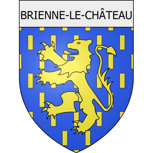 brienne-le-château 10  ville Stickers blason autocollant adhésif