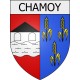 Chamoy 10  ville Stickers blason autocollant adhésif