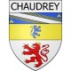 chaudrey 10  ville Stickers blason autocollant adhésif