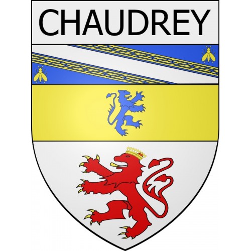 chaudrey 10  ville Stickers blason autocollant adhésif