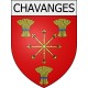 chavanges 10  ville Stickers blason autocollant adhésif