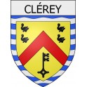 clérey 10  ville Stickers blason autocollant adhésif