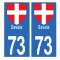 73 Savoie placa etiqueta