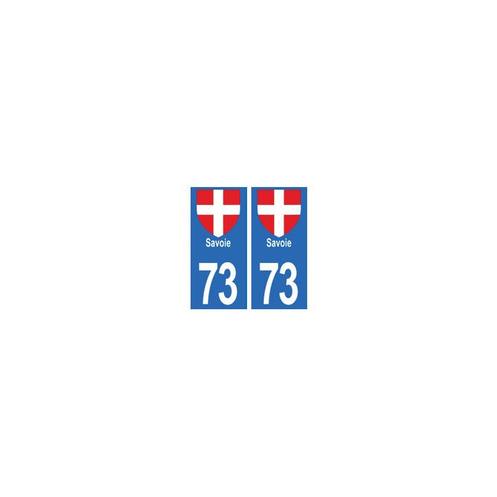 73 Savoie autocollant plaque