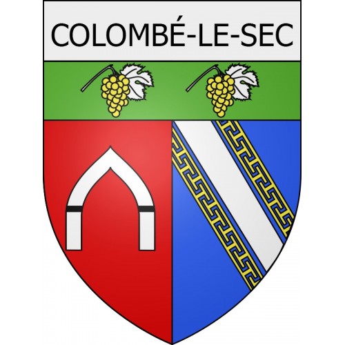 Sigcolombé-le-sec uer 10  ville Stickers blason autocollant adhésif
