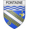 fontaine 10  ville Stickers blason autocollant adhésif