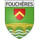 fouchères 10  ville Stickers blason autocollant adhésif