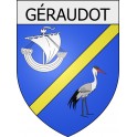 géraudot 10  ville Stickers blason autocollant adhésif