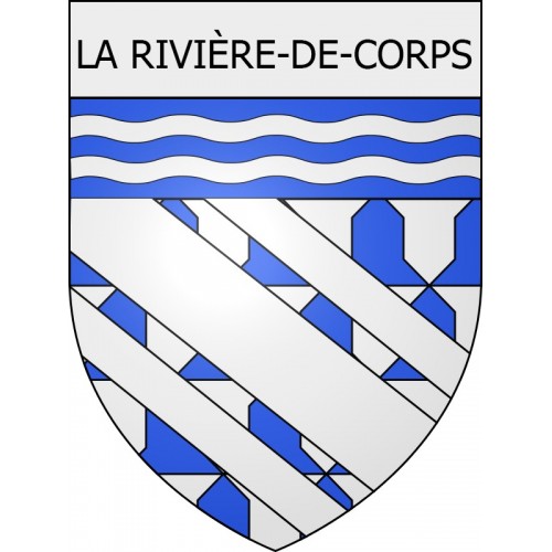 la-rivière-de-corps 10  ville Stickers blason autocollant adhésif