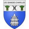 les-grandes-chapelles 10  ville Stickers blason autocollant adhésif