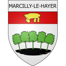 marcilly-le-hayer 10  ville Stickers blason autocollant adhésif
