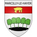 marcilly-le-hayer 10  ville Stickers blason autocollant adhésif