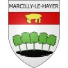 marcilly-le-hayer 10  ville Stickers blason autocollant adhésif
