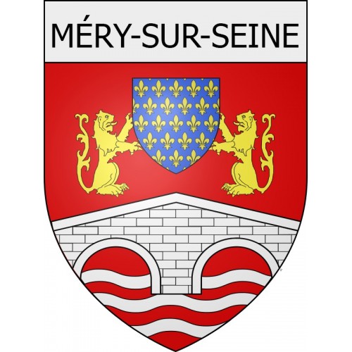 méry-sur-seine 10  ville Stickers blason autocollant adhésif