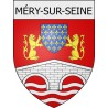 méry-sur-seine 10  ville Stickers blason autocollant adhésif