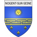 Nogent-sur-Seine Sticker wappen, gelsenkirchen, augsburg, klebender aufkleber