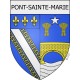 pont-sainte-marie 10  ville Stickers blason autocollant adhésif
