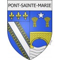 pont-sainte-marie 10  ville Stickers blason autocollant adhésif