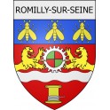romilly-sur-seine 10  ville Stickers blason autocollant adhésif