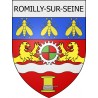 romilly-sur-seine 10  ville Stickers blason autocollant adhésif