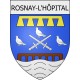 rosnay-l-hôpital 10  ville Stickers blason autocollant adhésif