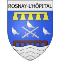 rosnay-l-hôpital 10  ville Stickers blason autocollant adhésif