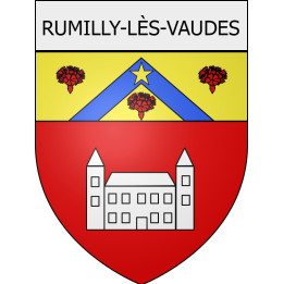 rumilly-lès-vaudes 10  ville Stickers blason autocollant adhésif