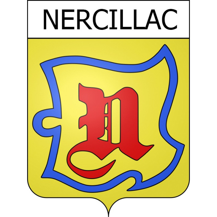 Stickers coat of arms Nercillac adhesive sticker