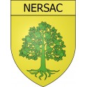 Nersac 16 ville Stickers blason autocollant adhésif