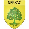 Nersac 16 ville Stickers blason autocollant adhésif