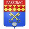 Passirac 16 ville Stickers blason autocollant adhésif