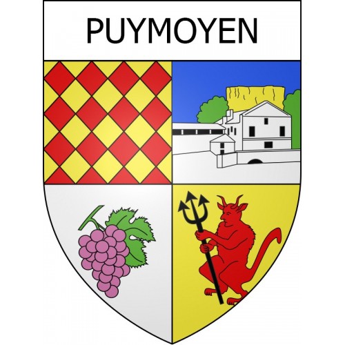 Stickers coat of arms Puymoyen adhesive sticker