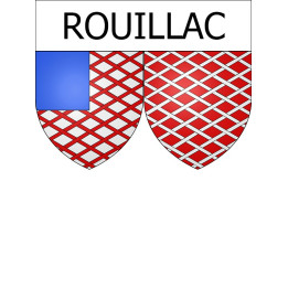 Rouillac 16 ville Stickers blason autocollant adhésif