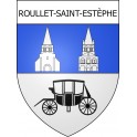 Pegatinas escudo de armas de Roullet-Saint-Estèphe adhesivo de la etiqueta engomada