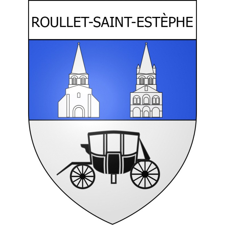 Stickers coat of arms Roullet-Saint-Estèphe adhesive sticker