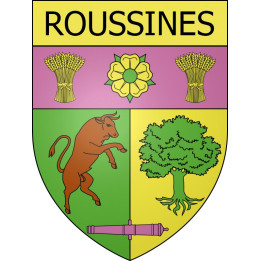 Stickers coat of arms Roussines adhesive sticker