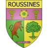 Roussines 16 ville Stickers blason autocollant adhésif