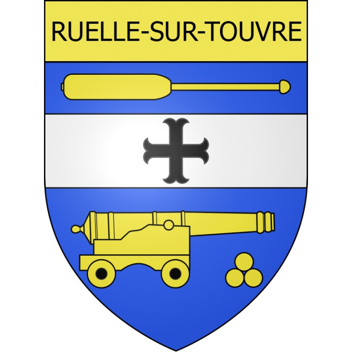 Ruelle-sur-Touvre Sticker wappen, gelsenkirchen, augsburg, klebender aufkleber