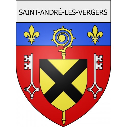 saint-andré-les-vergers 10  ville Stickers blason autocollant adhésif