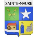 sainte-maure 10  ville Stickers blason autocollant adhésif