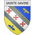 sainte-savine 10  ville Stickers blason autocollant adhésif