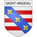 Stickers coat of arms Saint-Angeau adhesive sticker