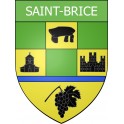 Stickers coat of arms Saint-Brice adhesive sticker