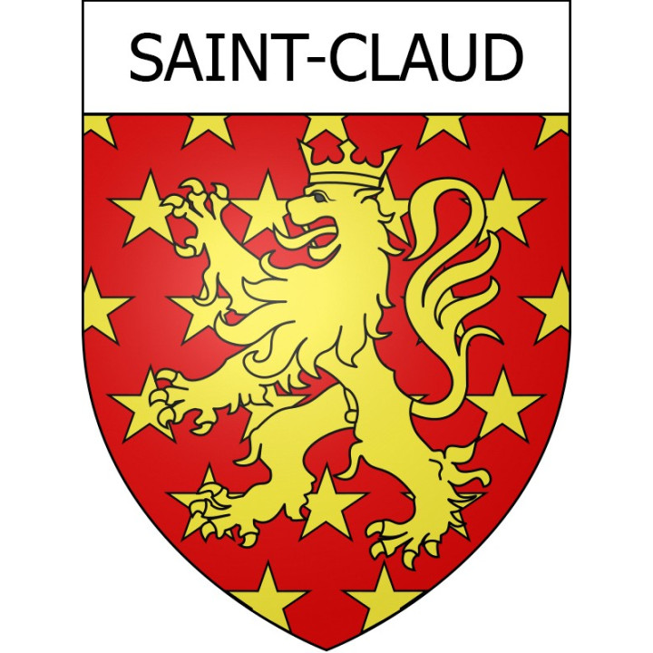 Stickers coat of arms Saint-Claud adhesive sticker