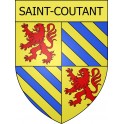Pegatinas escudo de armas de Saint-Coutant adhesivo de la etiqueta engomada