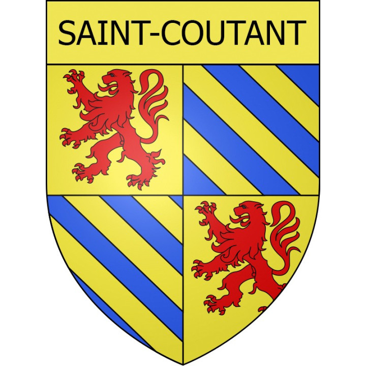Stickers coat of arms Saint-Coutant adhesive sticker
