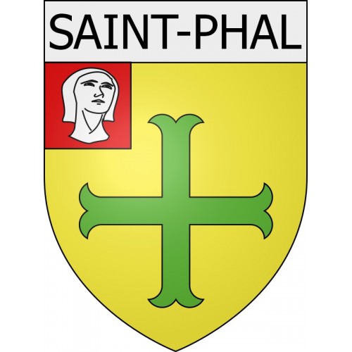 saint-phal 10  ville Stickers blason autocollant adhésif